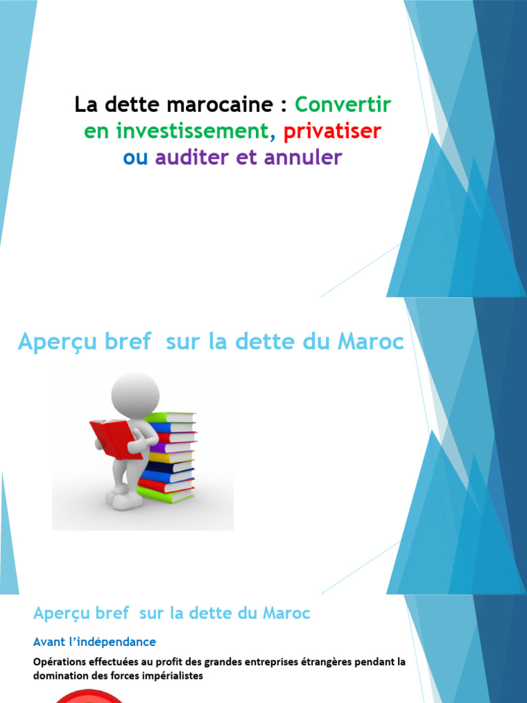 Gestion de la dette marocaine : enjeux et solutions | PDF | Dette ...