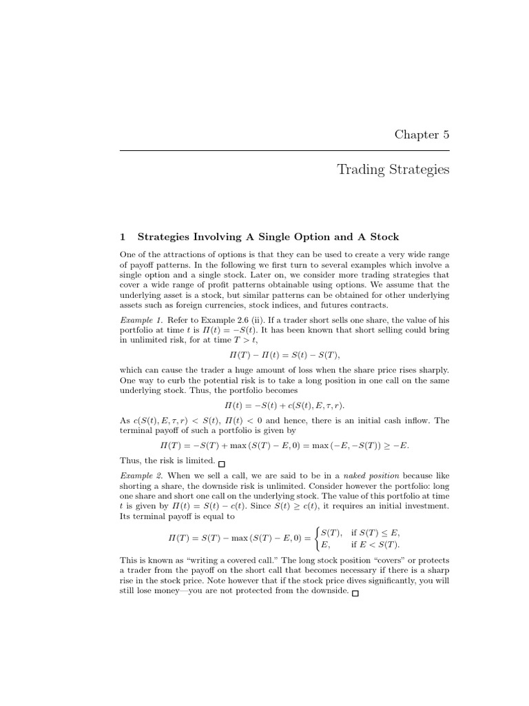 Straddle and Strangle Options Strategies | PDF | Option (Finance) | Put ...