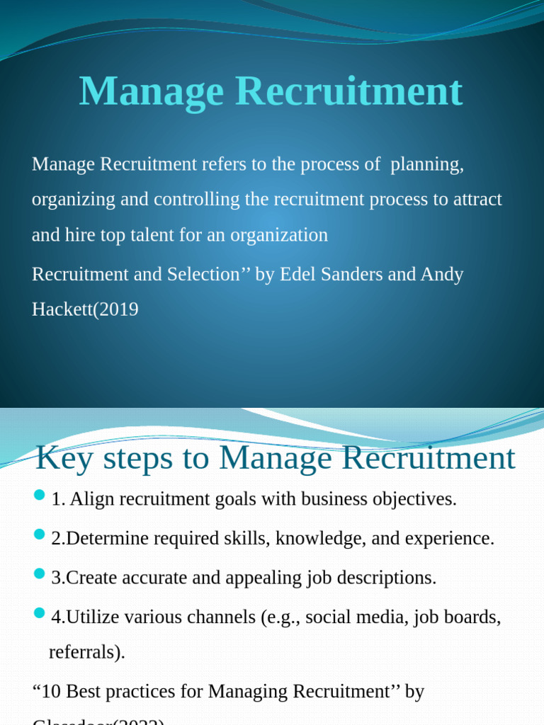 Manage Recruitment-2 | PDF | Recruitment | Human Resource Management