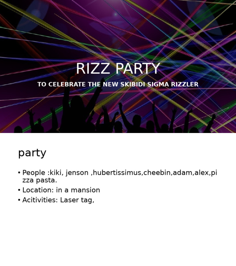 Skibidi Sigma Rizzler Party Details | PDF