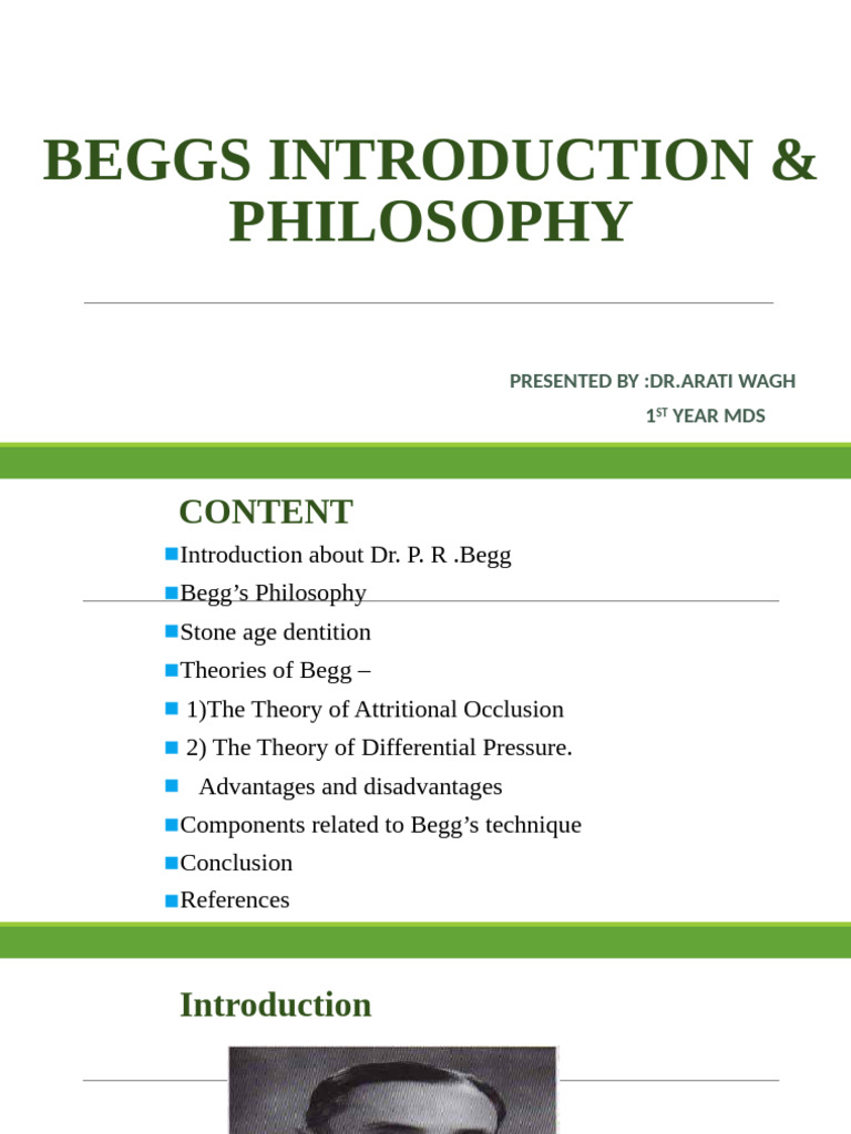 Begg's Orthodontic Philosophy Explained | PDF | Orthodontics | Tooth