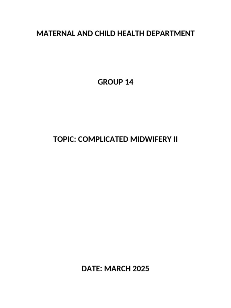 RM Presentation Group 14 | PDF | Vein | Thrombosis