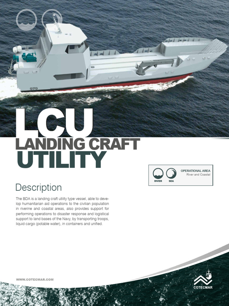 Utility Landing Craft Specifications | PDF | Water Transport | Watercraft
