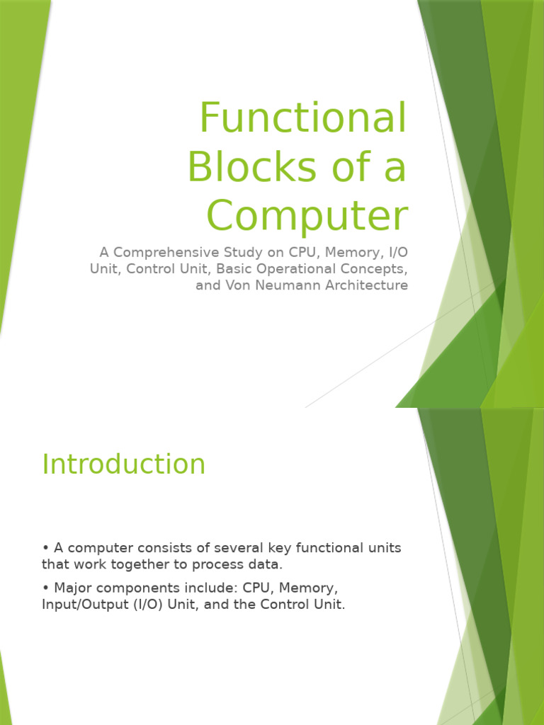 Key Functional Blocks of Computers | PDF | Computer Data Storage ...