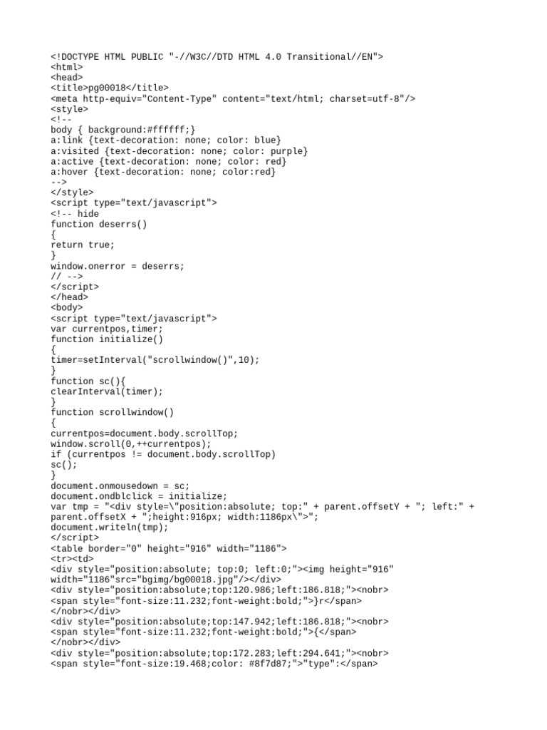 PG 00018 | PDF | Hypertext | Web Design