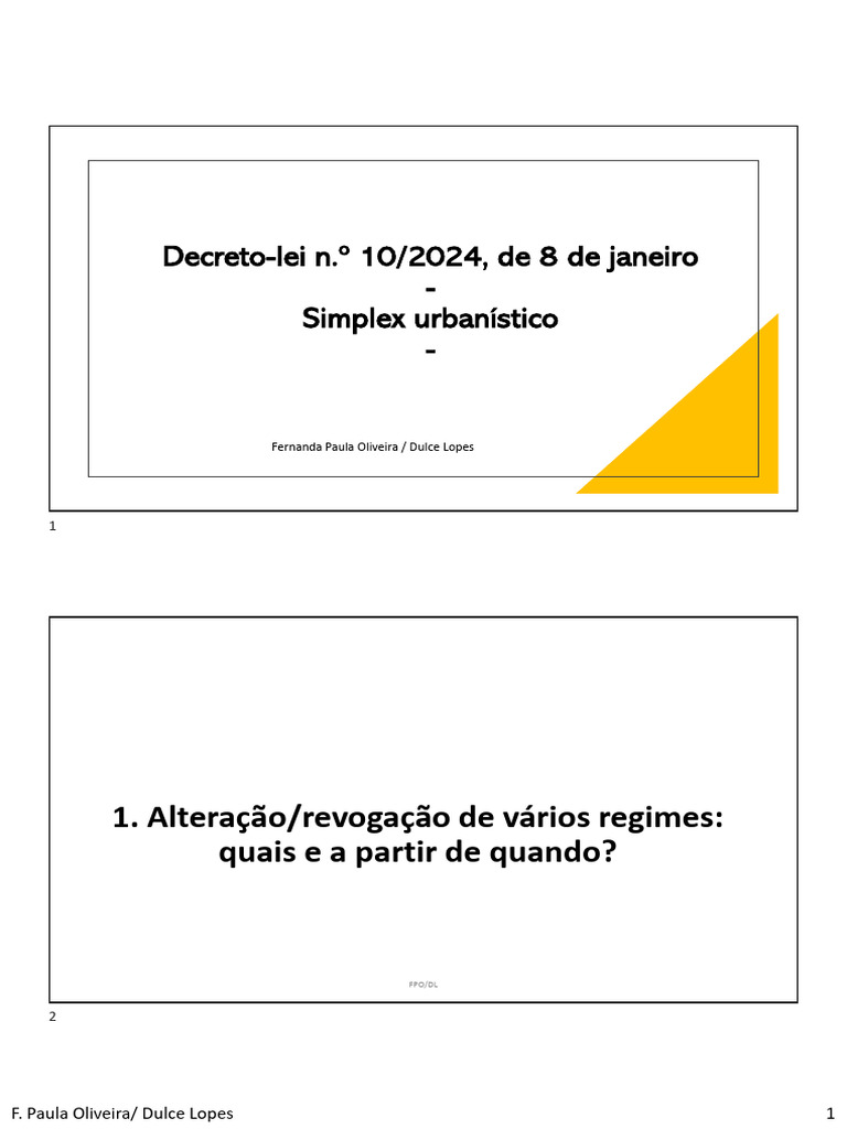 Simplex Urbanístico - OE - FPO - DL | PDF