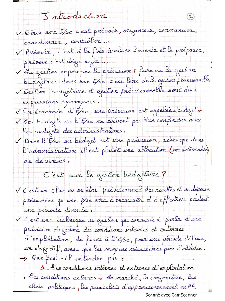 Gestion Budg Et Prev | PDF