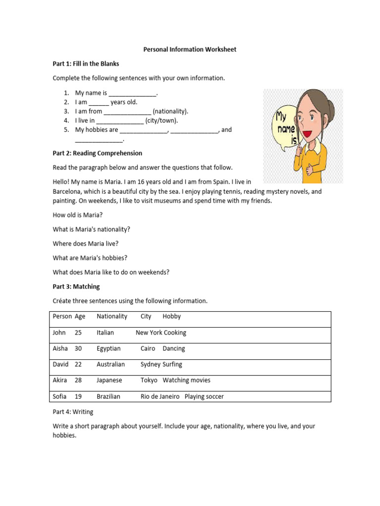 Personal Information and Energy Worksheet | PDF | Renewable Energy ...