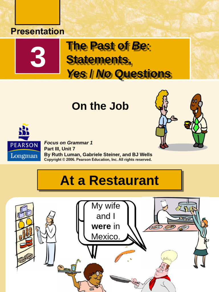 Mir 30895 Grammar - The - Past - of - Be - Questions - and - Statements ...