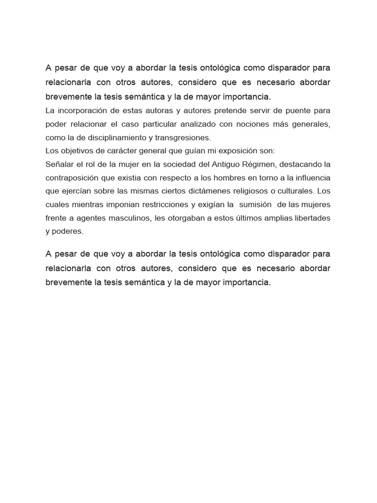 Rol de la mujer en el Antiguo Régimen | PDF