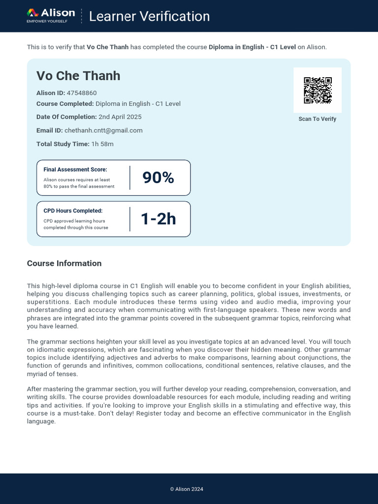 Learner Verification 5920 47548860 | PDF | English Language | Idiom