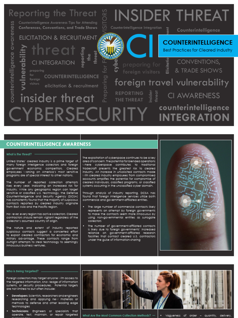 Counterintelligence Best Practices for Cleared Industry | PDF ...
