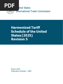 Harmonized Tariff Schedule of the United States (2025)
