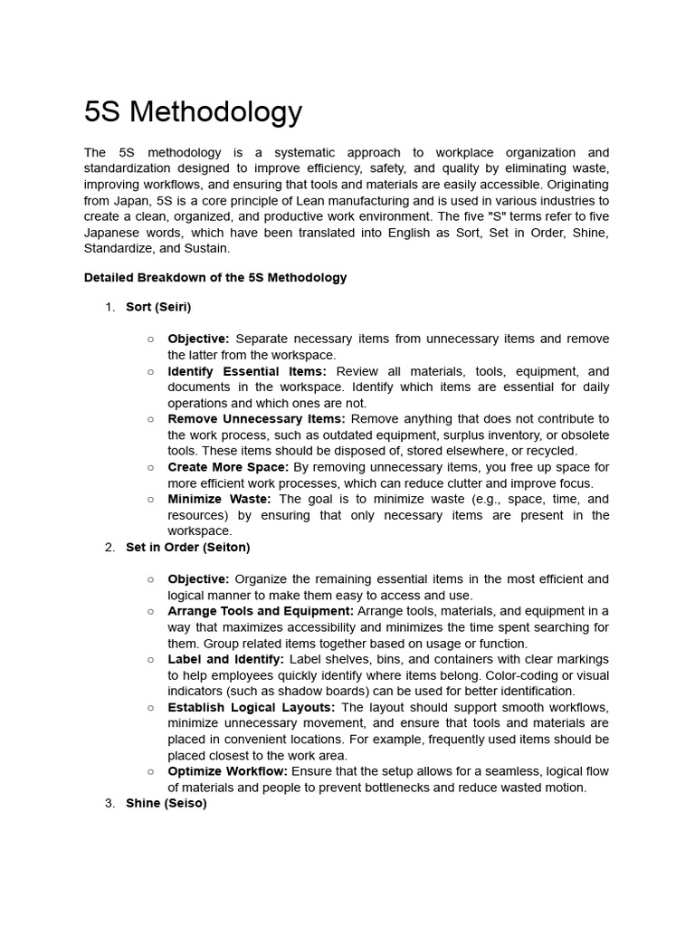 Module+5_article_5S+Methodology | PDF | Business