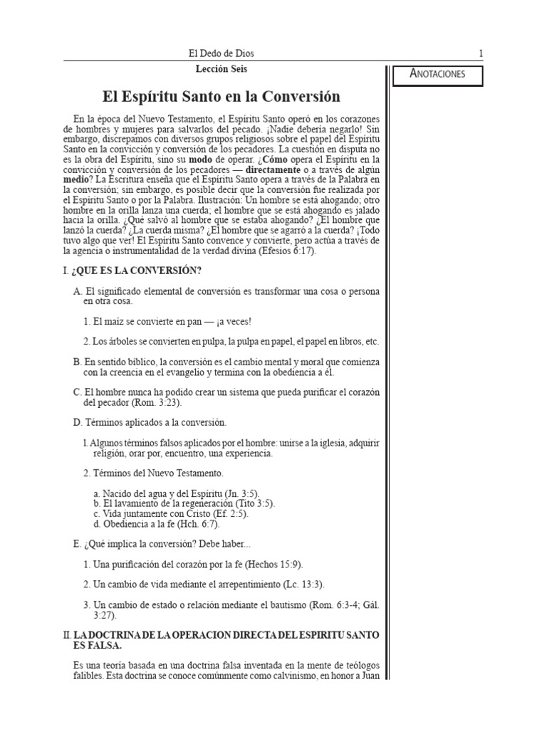 06 El ES en La Conversion | PDF | Pecado | espíritu Santo