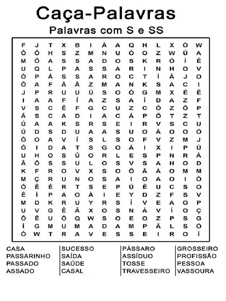 Caça Palavras SS | PDF
