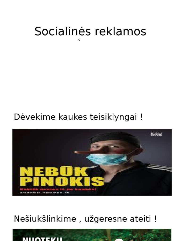 Socialinės Reklamos | PDF
