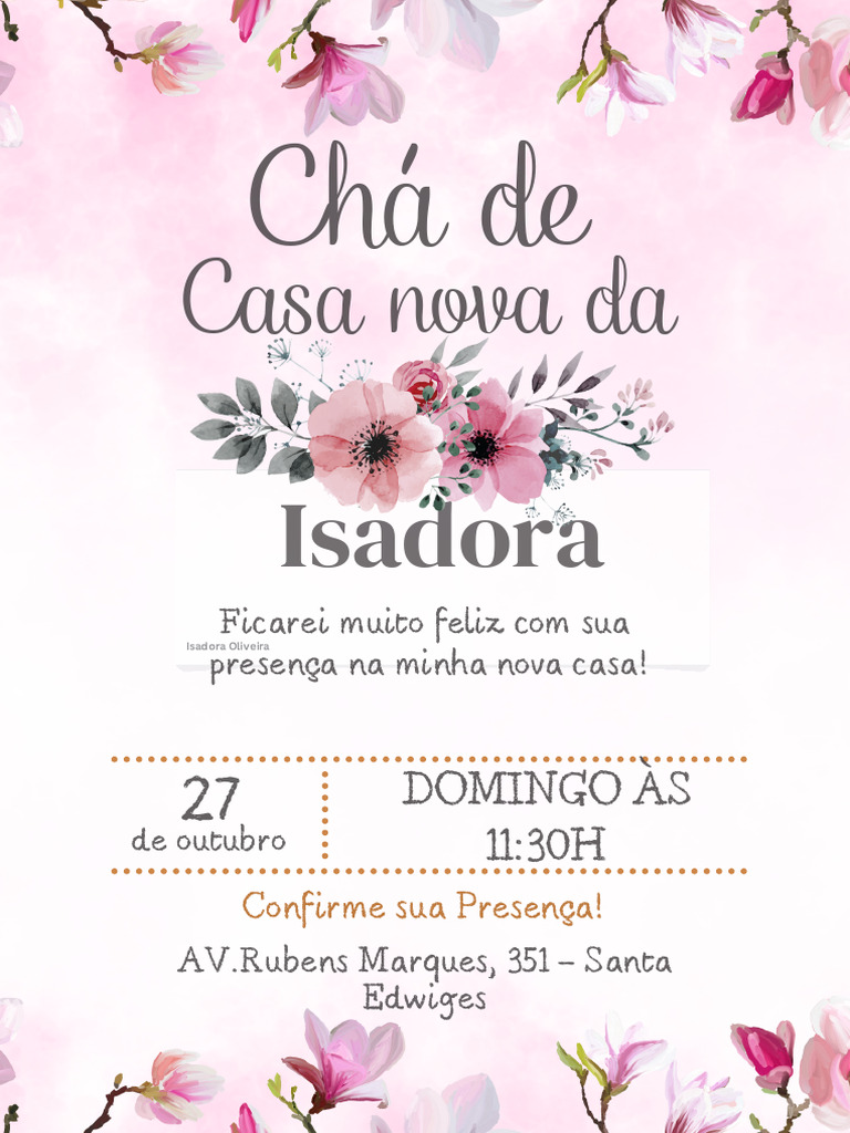 Conto Com Sua Presença | PDF