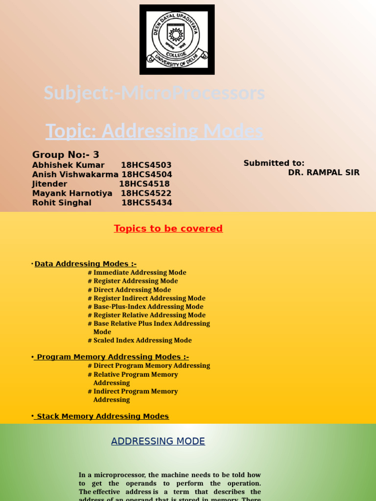 AddressingMode3 | PDF | 64 Bit Computing | Pointer (Computer Programming)