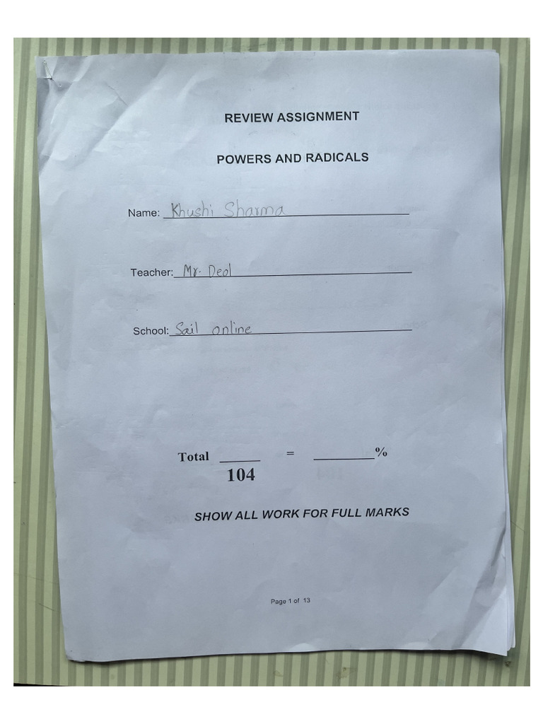 Chapter 1 Grade 11 | PDF