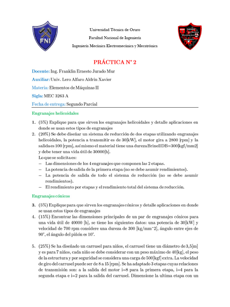PRACTICA 2 MEC 3263 | PDF