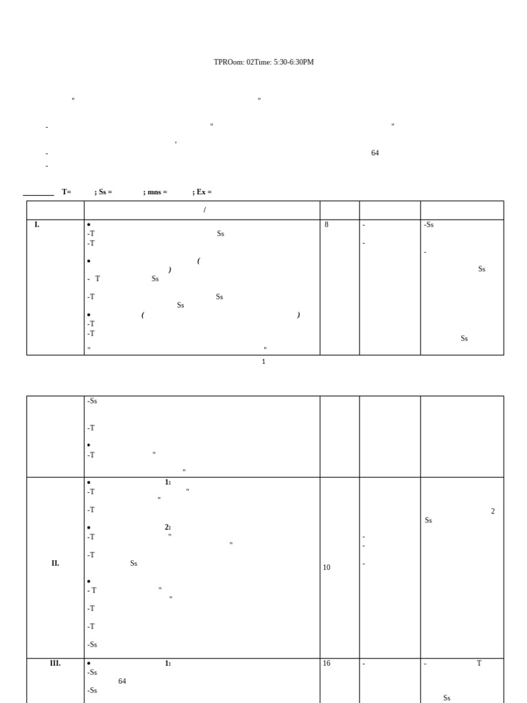 Sample Lesson Plan Teaching Vocabulary | PDF
