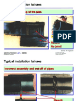 Install HDPE electrofusion - Typical installation failures