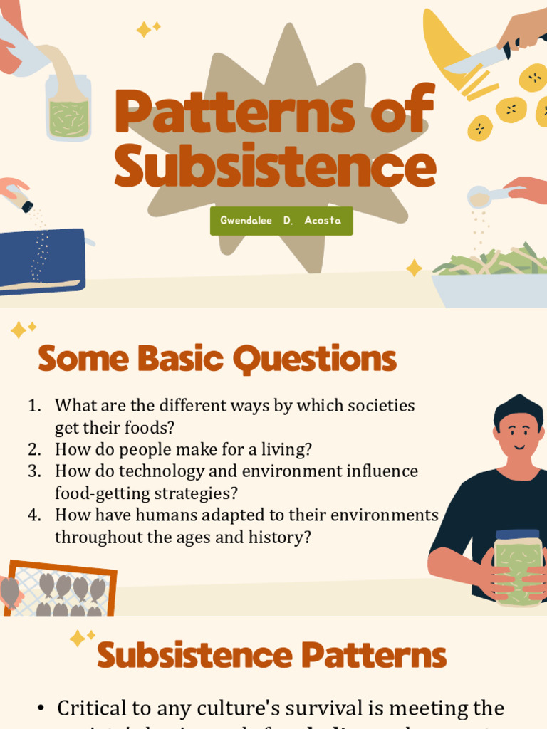 Patterns of Subsistence-Gwen | PDF | Agriculture | Pastoralism