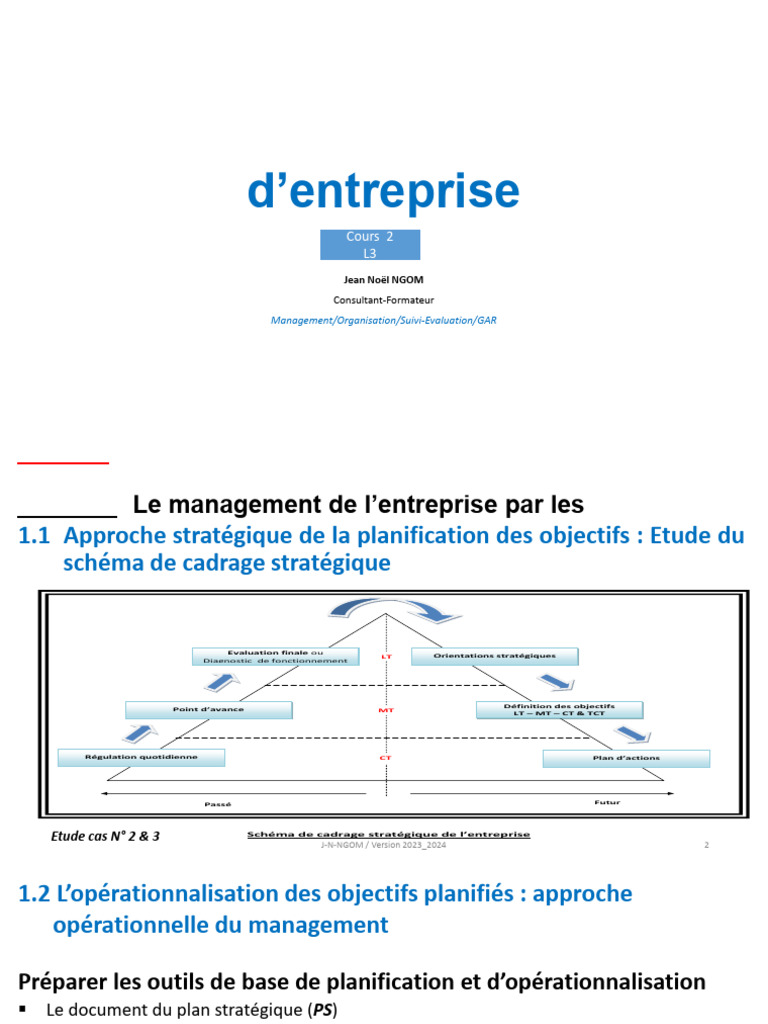 Planification stratégique en management | PDF | Analyse SWOT | Économie