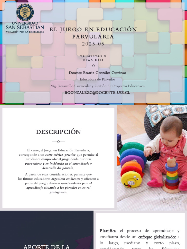 El Juego en Educación Parvularia | PDF | Educación de la primera ...