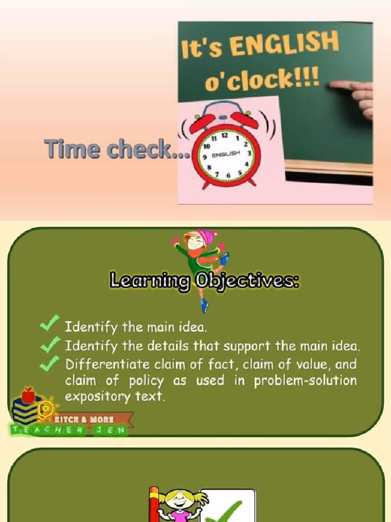 English 7 Lesson 3 | PDF