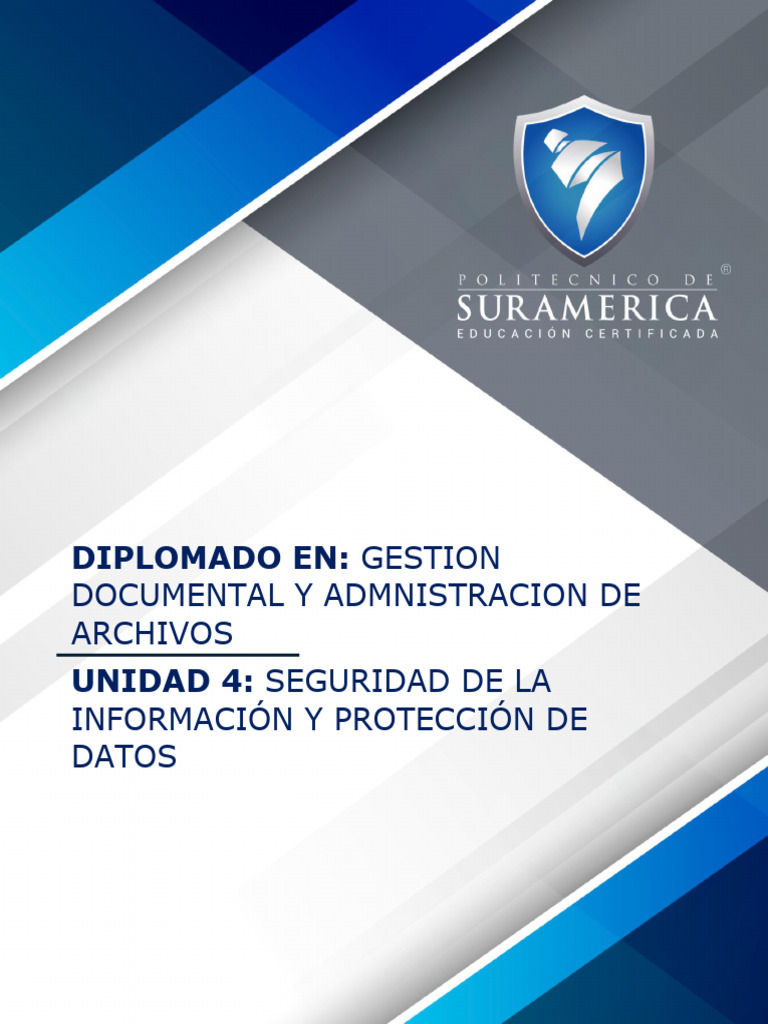 Seguridad de la Información y Protección de Datos | PDF | La seguridad ...