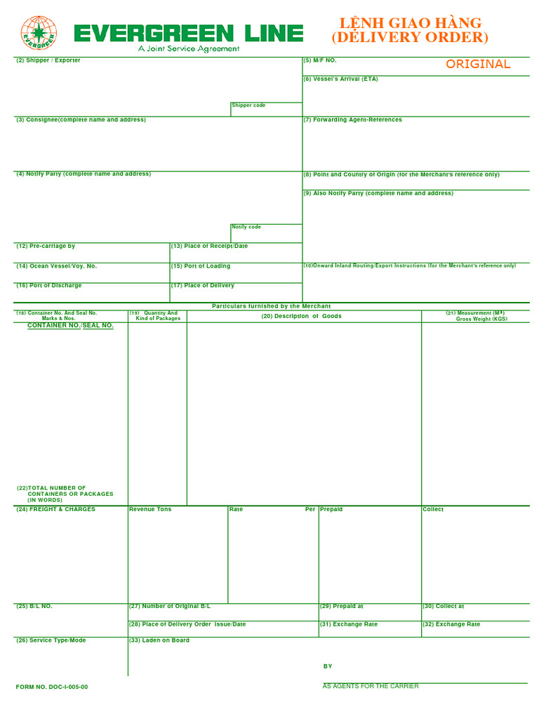 Delivery Order 002500039850 | PDF | Cargo | Water Transport