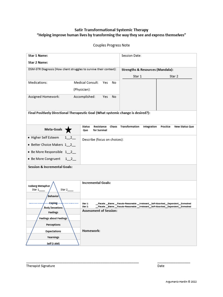 Experiential Therapy Progress Note (Hardin) 2 | PDF