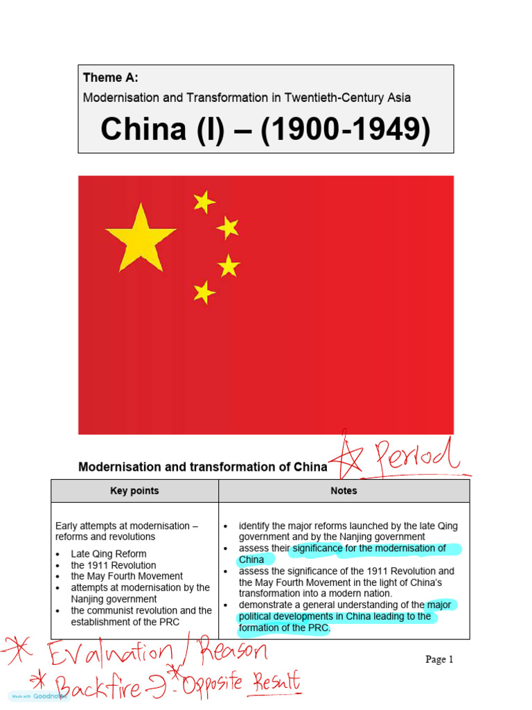 China's Modernization (1900-1949) Overview | PDF | Qing Dynasty | China