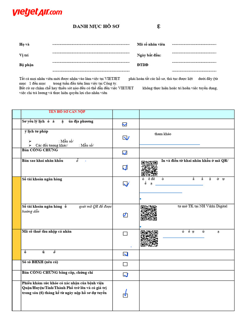 HƯỚNG DẪN LÀM CHECK LIST | PDF