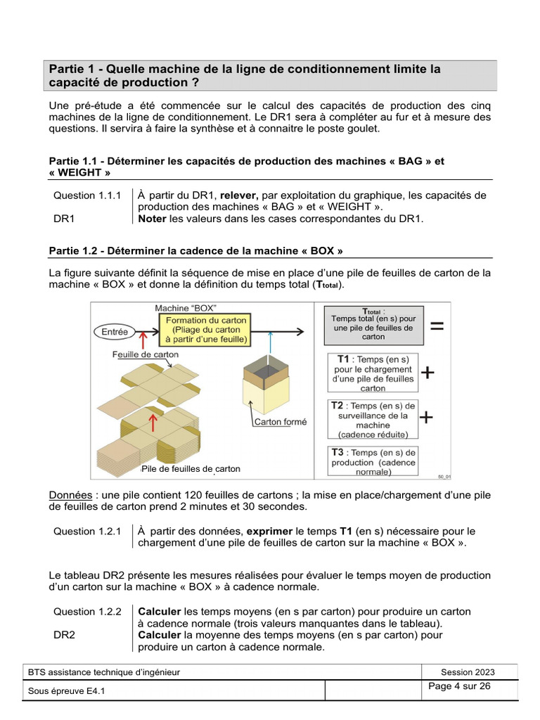 Capacité de production des machines DUAL et BOX | PDF | Soupape | Pompe