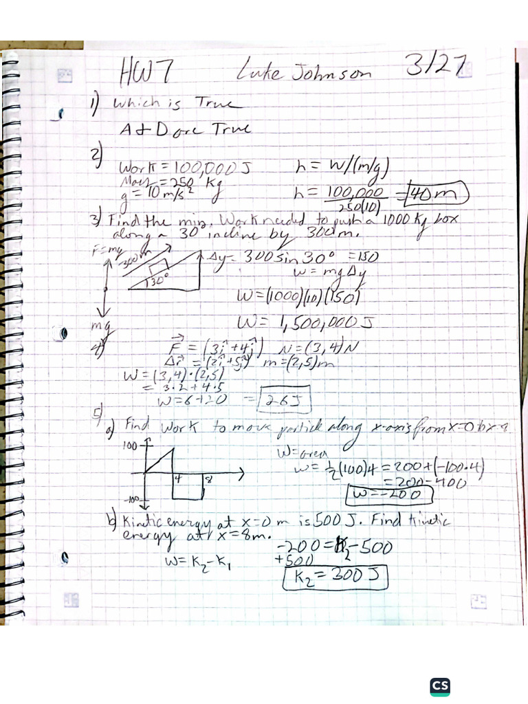 Physics HW 7 | PDF
