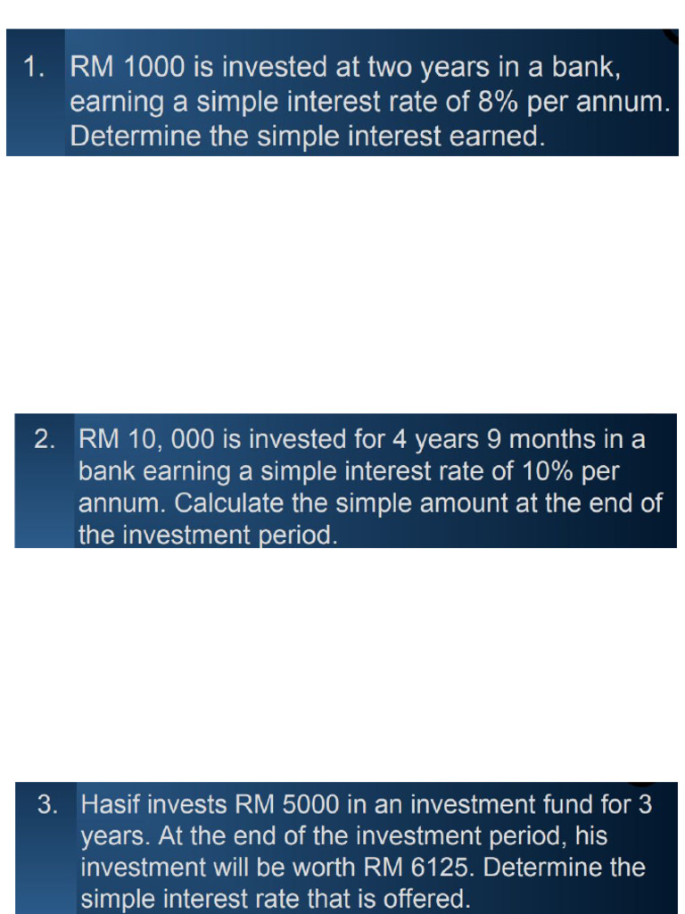 Simple & Compound Interest Questions | PDF