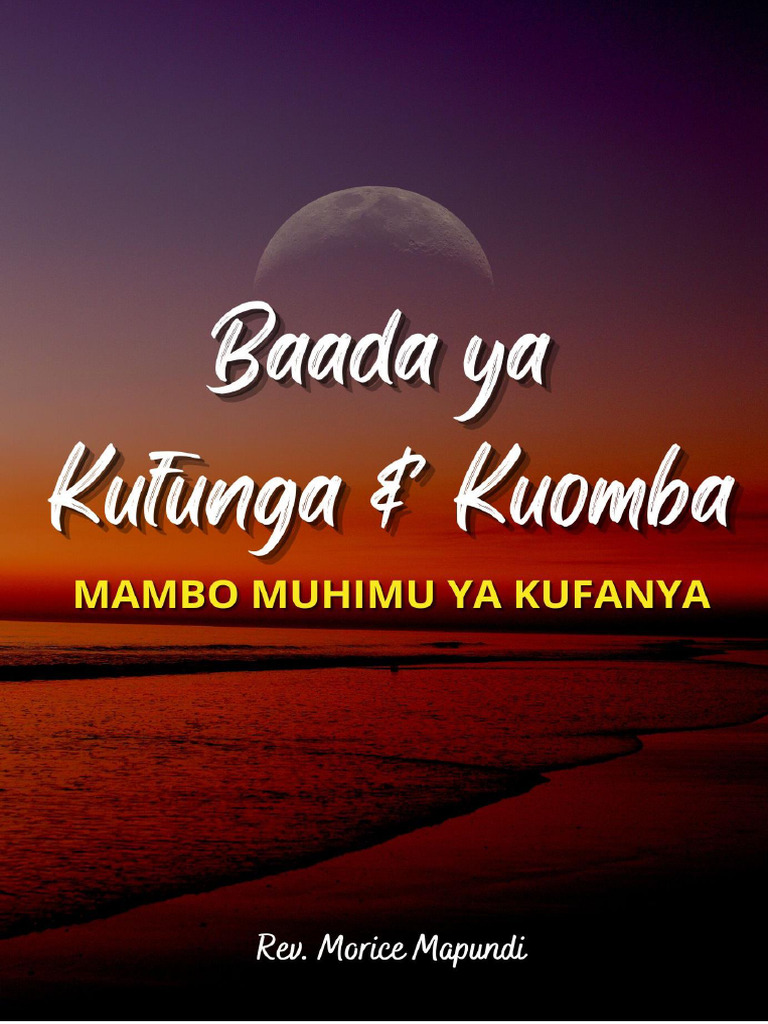 Baada Ya Kufunga Na Kuomba. | PDF
