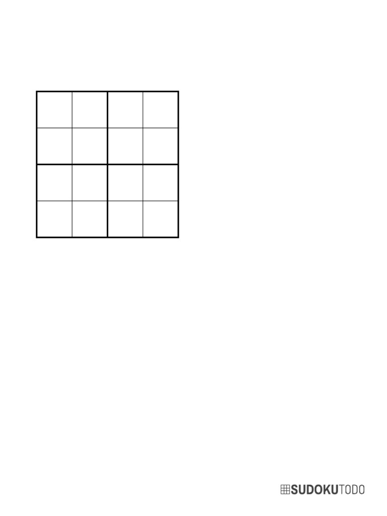 4x4 Easy Sudokutodo | PDF