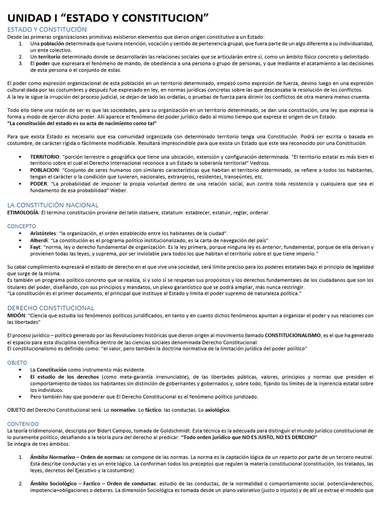 Estado y Constitución: Fundamentos Clave | PDF | Constitución | Caso de ley