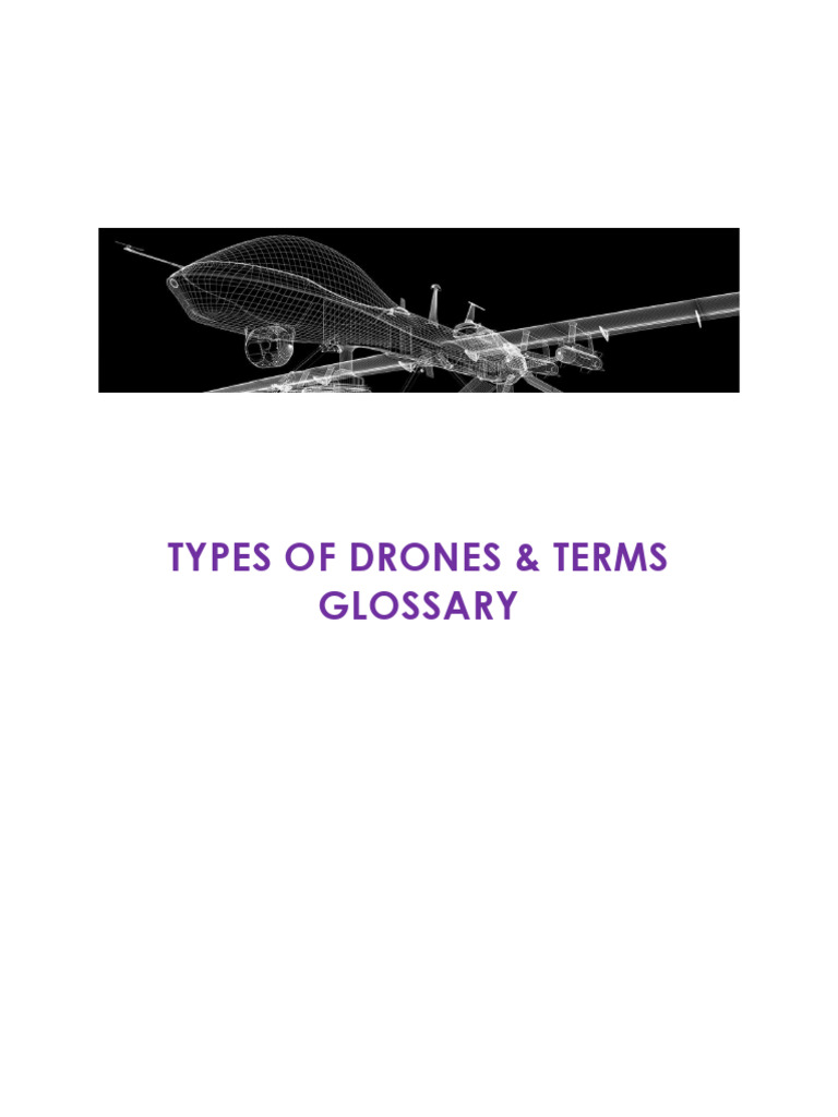 Drone Types and Terminology Guide | PDF | Unmanned Aerial Vehicle ...