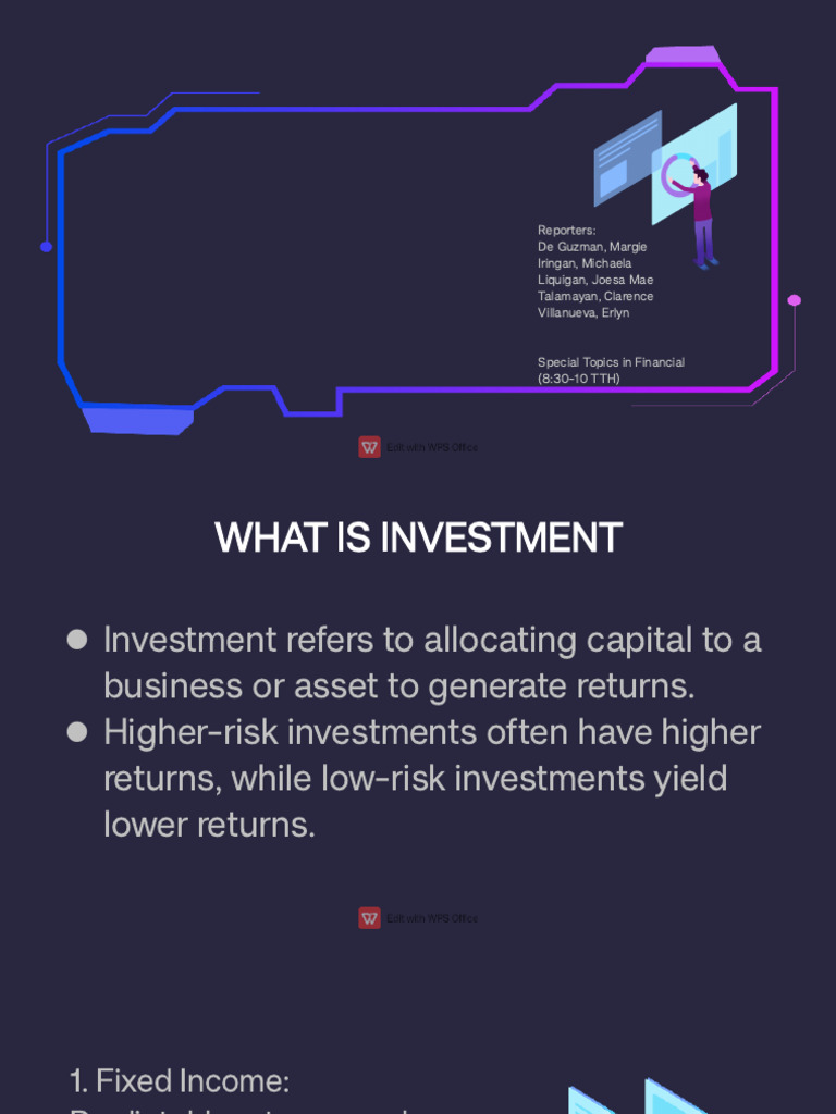 Chapter 4 Investment Risk and Return1 | PDF | Capital Asset Pricing ...