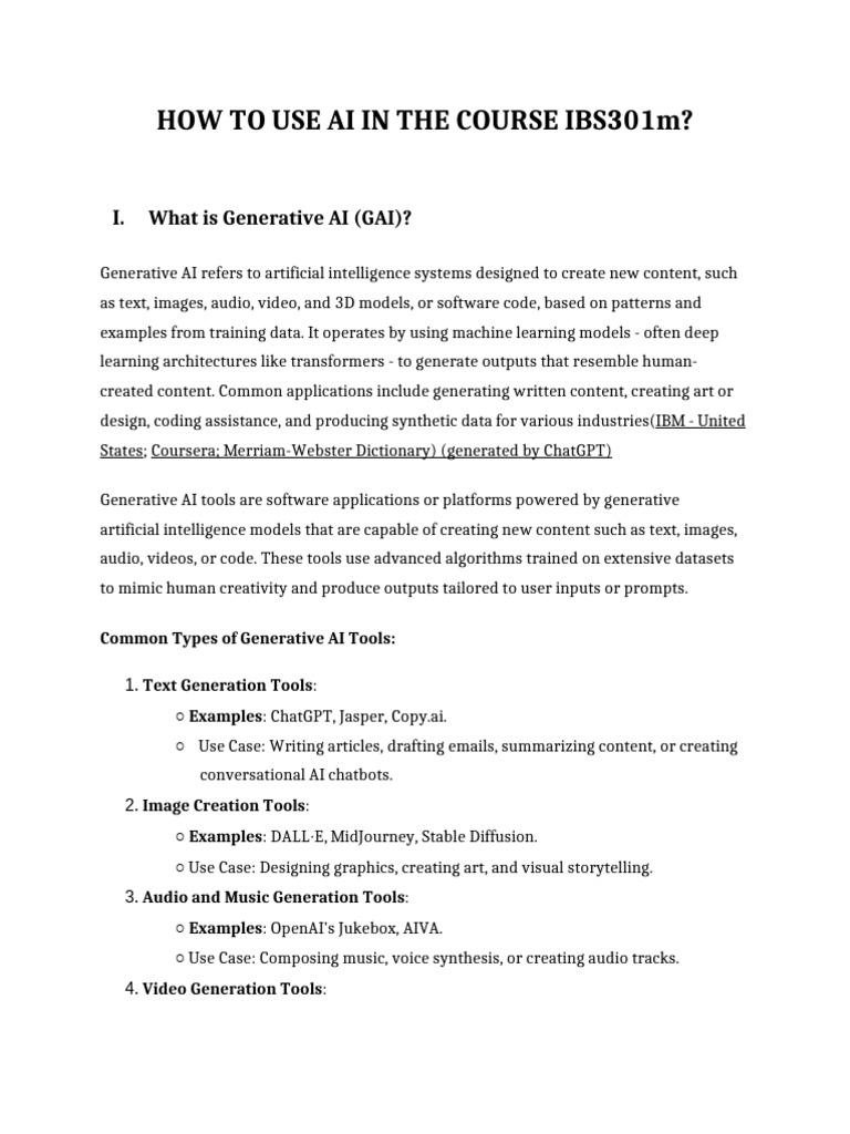 6788d4a4b7a69e254f0b65f1 AI Use Guidelines | PDF | Artificial ...