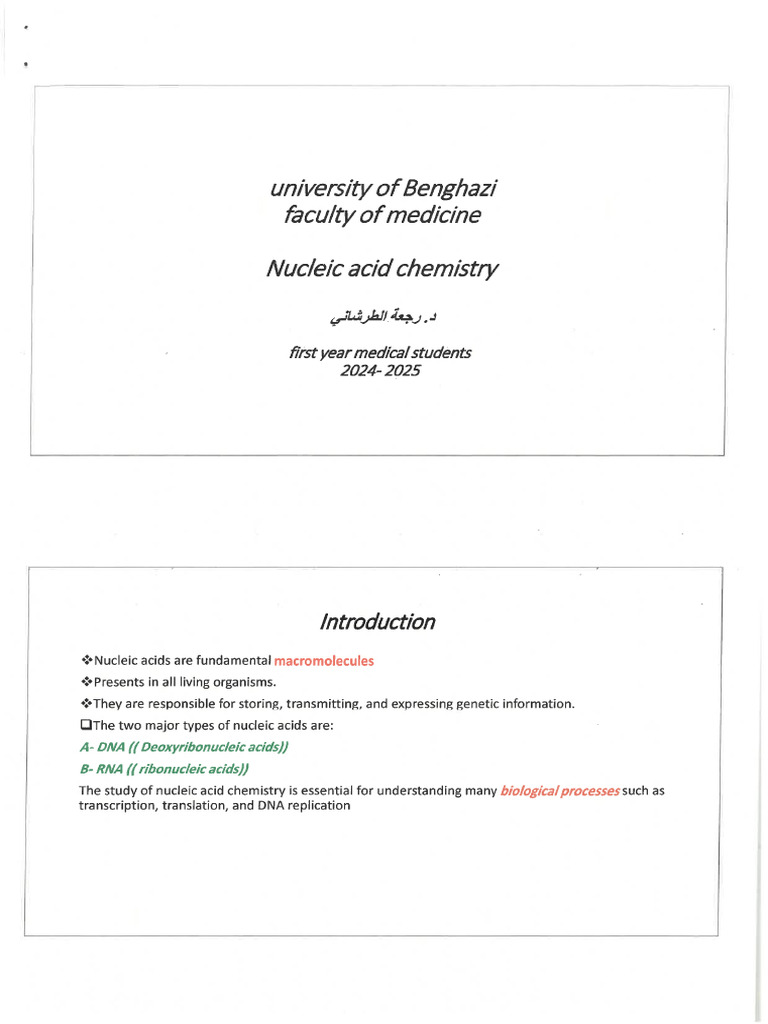 Nucleic Acid Chemistry | PDF