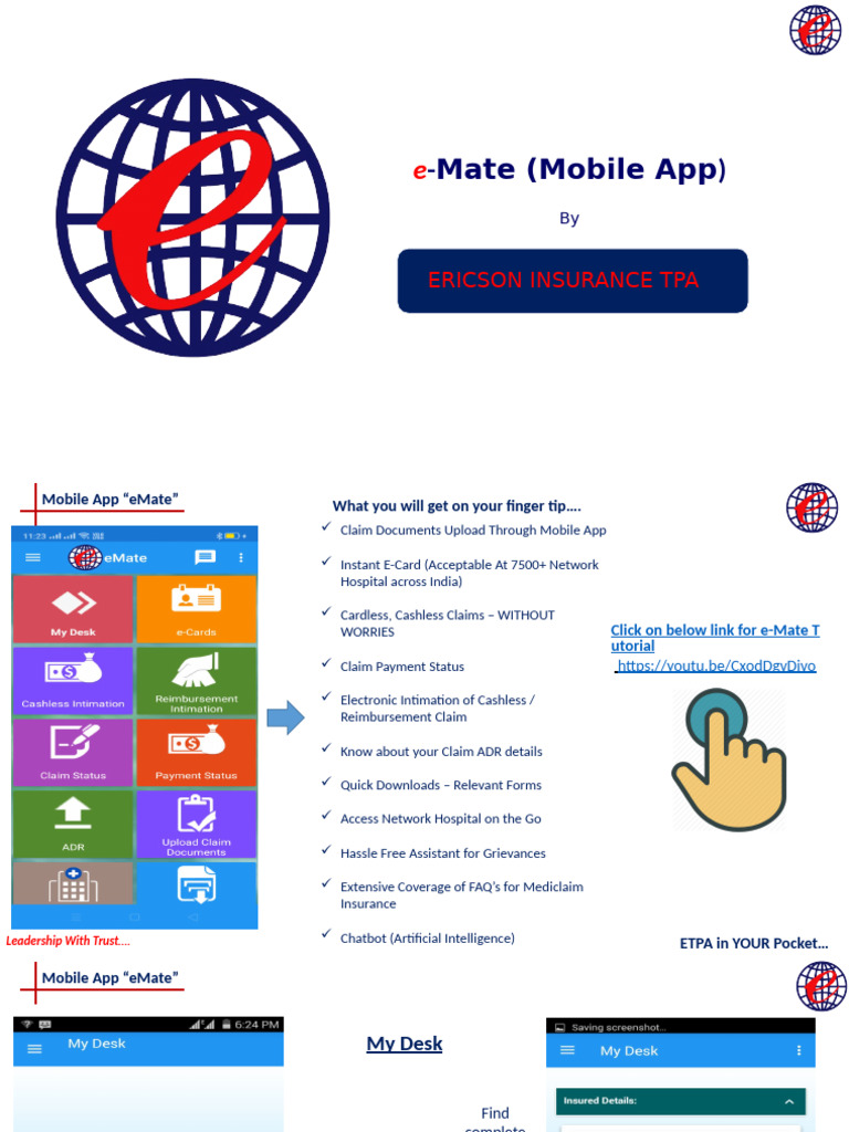 eMate App: Your TPA Companion | PDF | Software | Computing