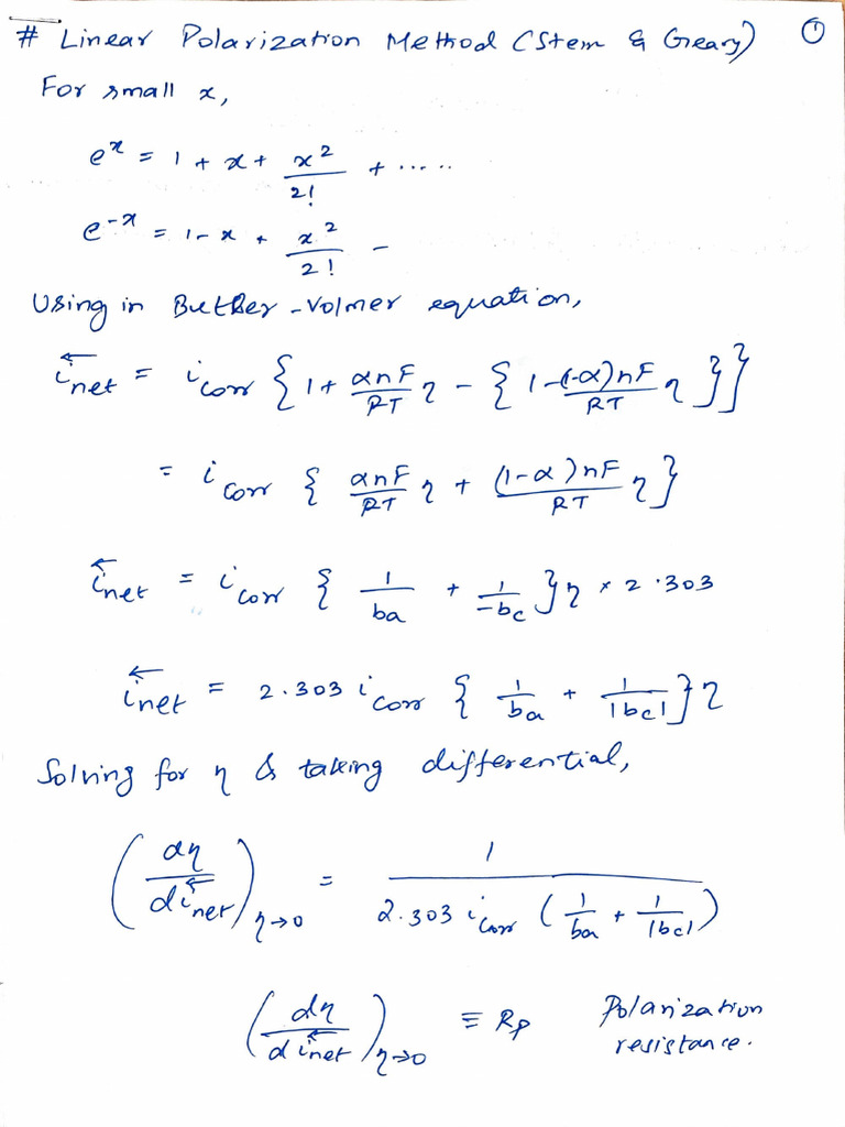 Kinetics Concentration Polarization Notes | PDF