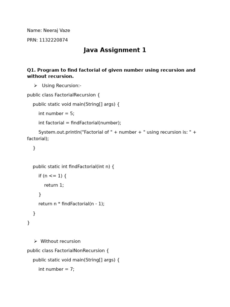 Java Factorial and Perfect Number Programs | PDF
