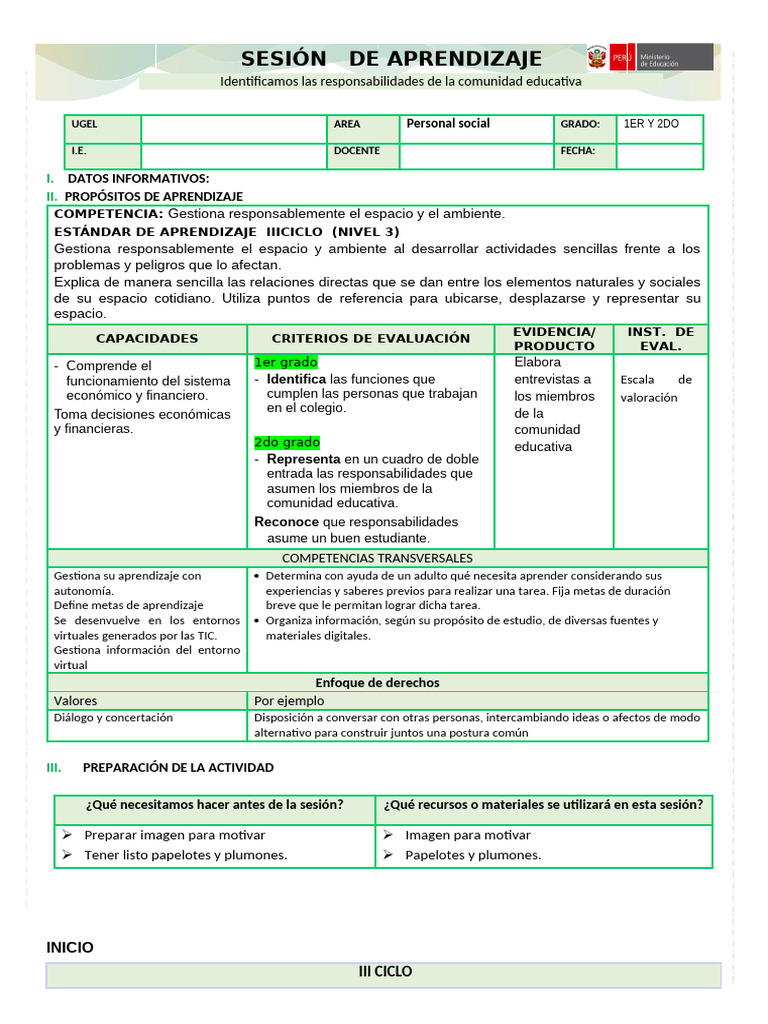 Responsabilidades en la Comunidad Educativa | PDF | Aprendizaje | Maestros